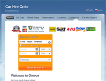 Tablet Screenshot of airportcarhire.gr